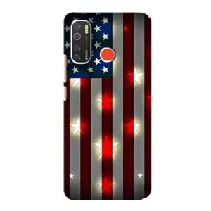 Чехол Флаг USA для TECNO Spark 5 (Флаг США 2)