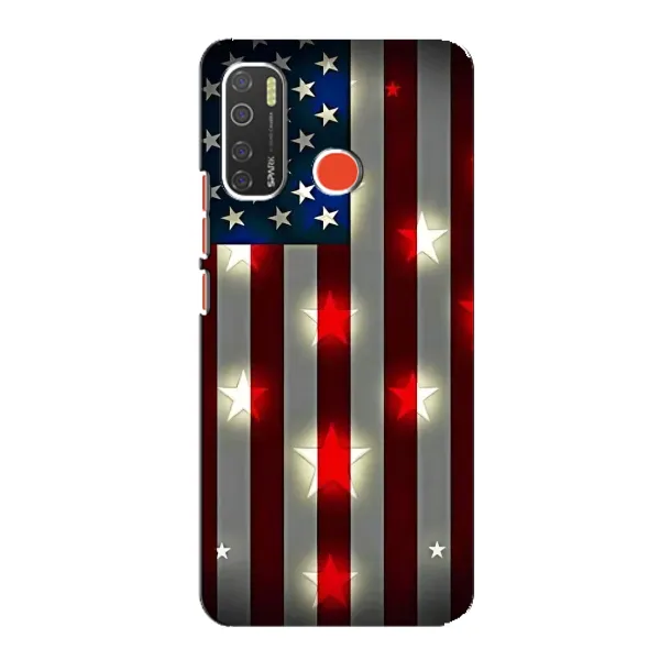 Чехол с рисунком «Флаг США 2» для TECNO Spark 5 Чехол с рисунком «Флаг США 2» для TECNO Spark 5