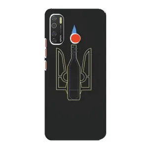 Чехол с картинкой (Патриотический ГЕРБ) на TECNO Spark 5 (Герб - Молотова)