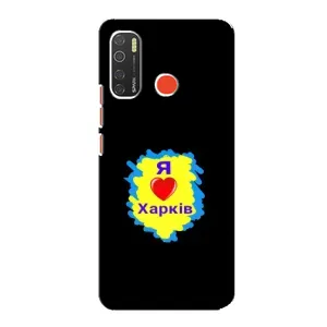 Чохли силіконові (Місто Харків) на Техно Спарк 5 (I LOVE KHARKIV)