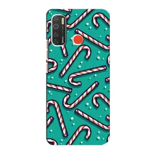 Силиконовый бампер на рождество для TECNO Spark 5 (Леденцы)