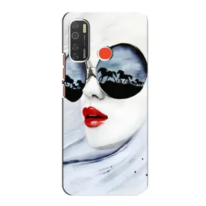 Чехол с картинкой Модные Девчонки TECNO Spark 5 (Любительница коней)