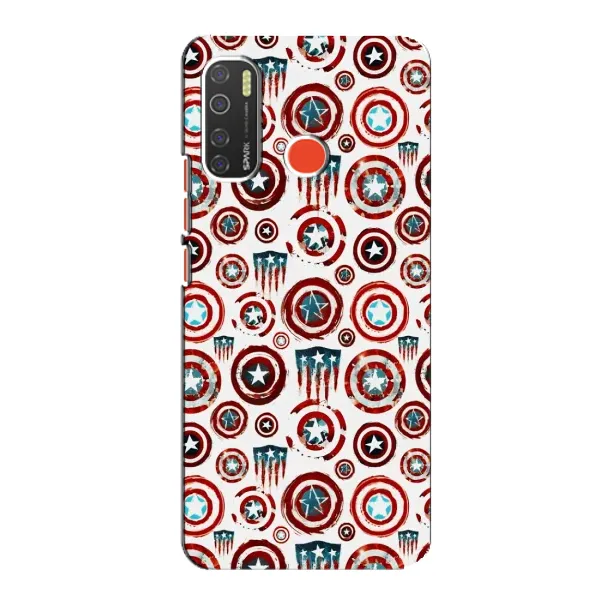 Чехол с рисунком «Марвел щиты» для TECNO Spark 5 Чехол с рисунком «Марвел щиты» для TECNO Spark 5