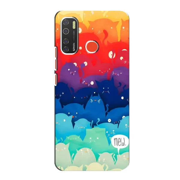 Чехол с рисунком «Mew» для TECNO Spark 5