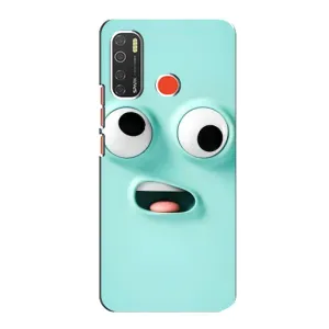 Чохли (ТПУ) (смішні стікери) для TECNO Spark 5 (Кумедне м'ятне обличчя)