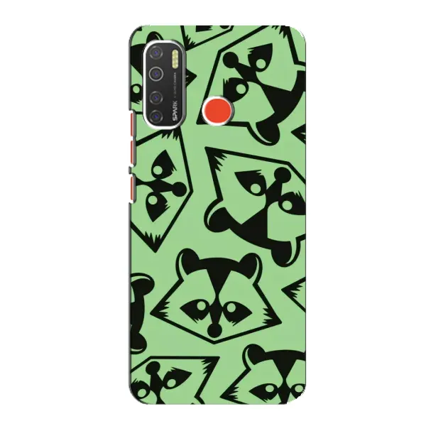 Чехол с рисунком «Мордочки Енота» для TECNO Spark 5 Чехол с рисунком «Мордочки Енота» для TECNO Spark 5