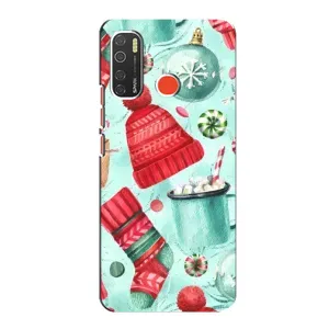 Чехол Санта Клаус для TECNO Spark 5 (Одежда)