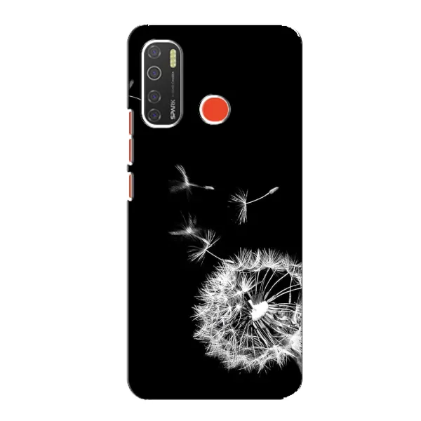 Чехол с рисунком «Одуванчик на чёрном» для TECNO Spark 5 Чехол с рисунком «Одуванчик на чёрном» для TECNO Spark 5
