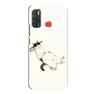 Чехол на тематику: Коты для TECNO Spark 5 (Отдых)