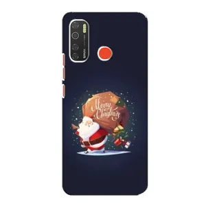 Чехол Санта Клаус для TECNO Spark 5 (Подарки от Санты)