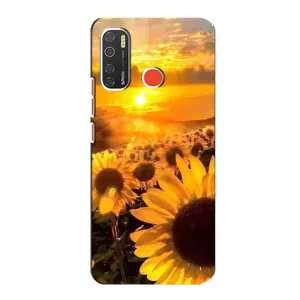 Чохол з Квітами для TECNO Spark 5 (поле соняшників)