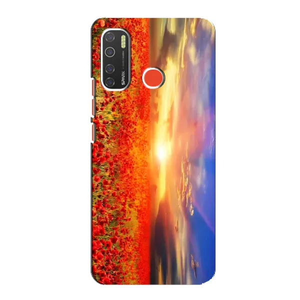 Чехол с рисунком «Поле тюльпанов» для TECNO Spark 5 Чехол с рисунком «Поле тюльпанов» для TECNO Spark 5