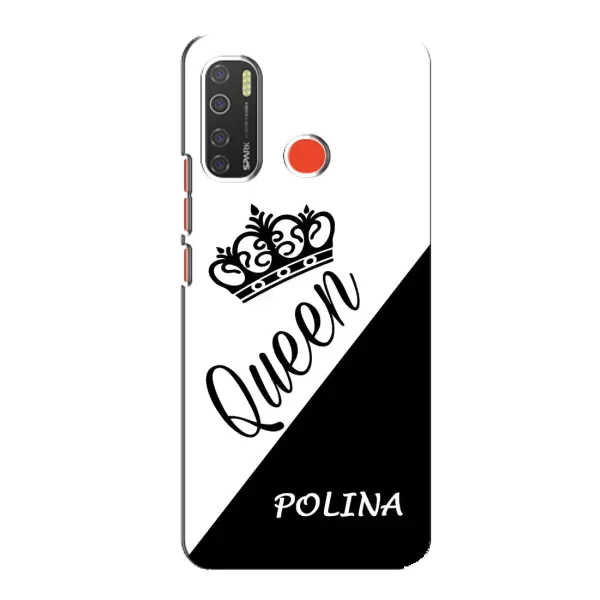 Чехол с рисунком «POLINA» для TECNO Spark 5 Чехол с рисунком «POLINA» для TECNO Spark 5