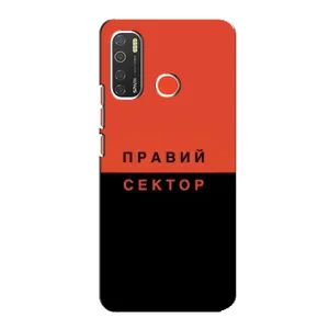 Чехлы УПА (Красно-Чёрный) на TECNO Spark 5 (Правый Серктор)