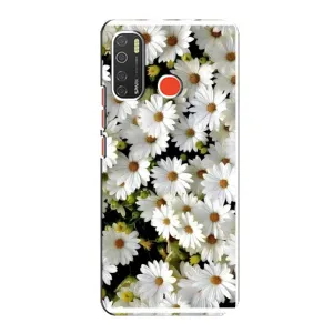 Чехол с ромашками на TECNO Spark 5 (Рамка в ромашках)