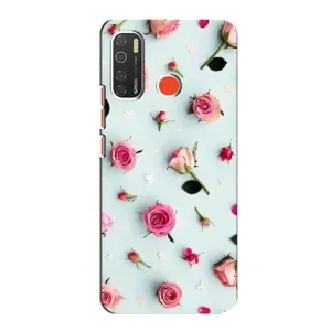 Чехлы с принтом Розочки для TECNO Spark 5 (Разные цветы)
