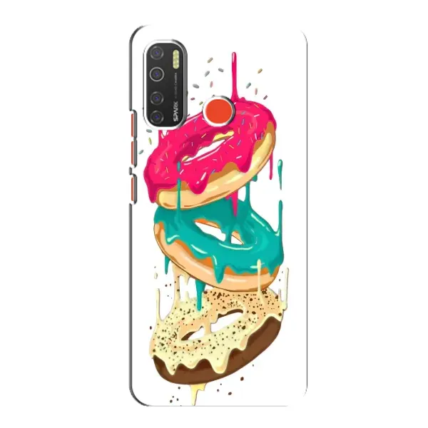 Чехол с рисунком «Сочные пончики» для TECNO Spark 5 Чехол с рисунком «Сочные пончики» для TECNO Spark 5