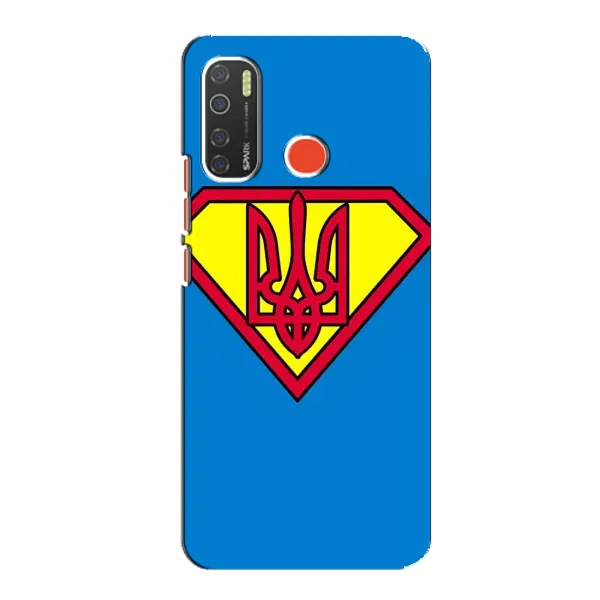 Чехол с рисунком «Super - Герб» для TECNO Spark 5 Чехол с рисунком «Super - Герб» для TECNO Spark 5