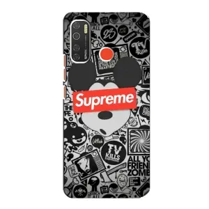 Чохол з Брендами одягу на Техно Спарк 5 (Supreme Маус)