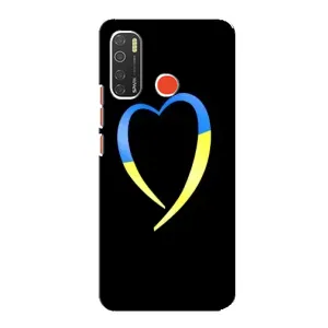 Силіконовий Чохол на TECNO Spark 5 (Я-Україна) (Українське серце)