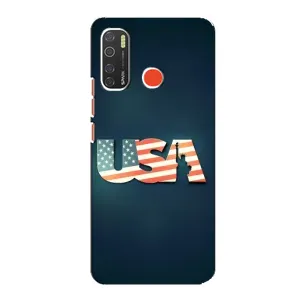 Чехол Флаг USA для TECNO Spark 5