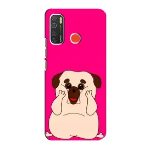 Чехол (ТПУ) Милые собачки для TECNO Spark 5 (Веселый Мопсик)