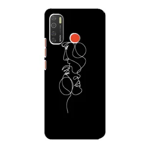 Силиконовые Чехлы Любимому человеку для TECNO Spark 5 (Влюбленная пара)