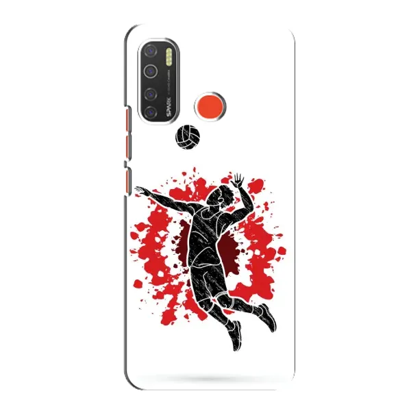Чехол с рисунком «Волейболист» для TECNO Spark 5 Чехол с рисунком «Волейболист» для TECNO Spark 5