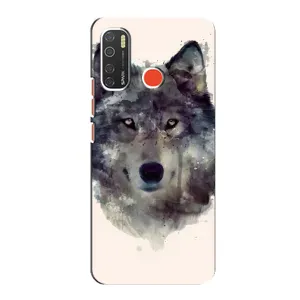 Чехол с Волком на TECNO Spark 5 (Волк)