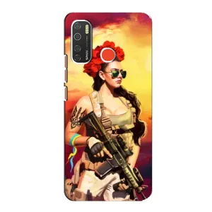 ЗСУ Чехлы (TPU) для TECNO Spark 5 (Женщина солдат)