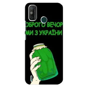 Чехол на TECNO Spark 6 GO (KE5) Украинский дизайн (Банка, Доброго вечора)