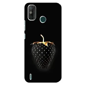 Чехол с изображением вкусной еды для TECNO Spark 6 GO (KE5) (Чёрная клубника)