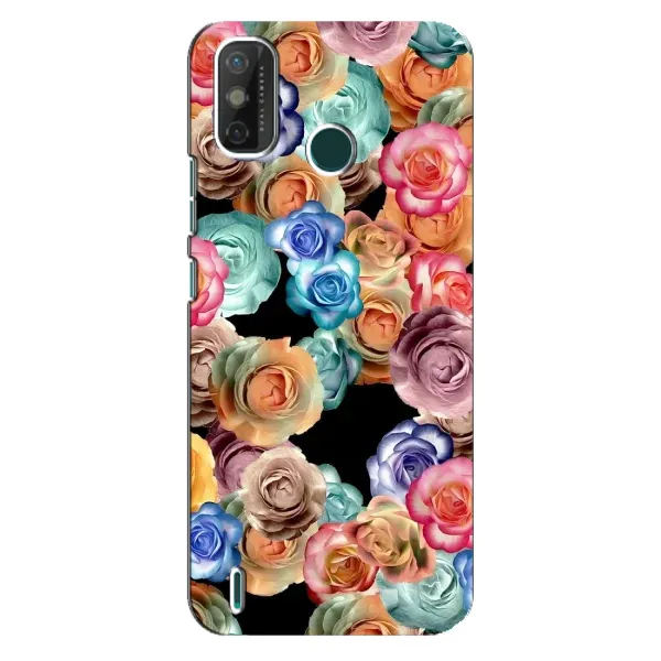 Чехол с рисунком «Цветы на черном» для TECNO Spark 6 GO (KE5) Чехол с рисунком «Цветы на черном» для TECNO Spark 6 GO (KE5)
