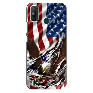 Чехол Флаг USA для TECNO Spark 6 GO (KE5) (Флаг USA)