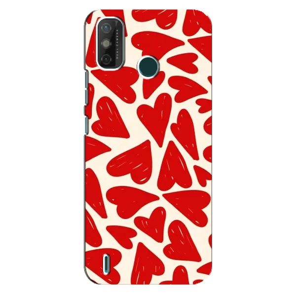 Чехол с рисунком «Красные сердечка» для TECNO Spark 6 GO (KE5) Чехол с рисунком «Красные сердечка» для TECNO Spark 6 GO (KE5)