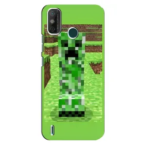 Чохли для TECNO Spark 6 GO (KE5) (Персонажі МайнКрафт) (Кріпер 2)
