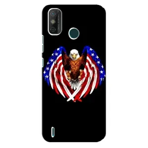 Чехол Флаг USA для TECNO Spark 6 GO (KE5) (Крылья США)