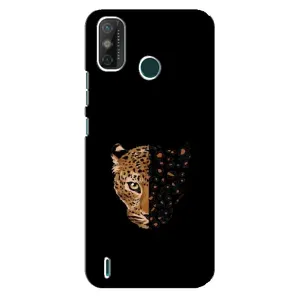 Чохол з леопардовим принтом на TECNO Spark 6 GO (KE5) (Леопард на чорному)