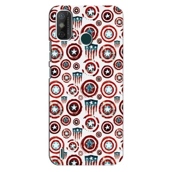 Чехол с рисунком «Марвел щиты» для TECNO Spark 6 GO (KE5) Чехол с рисунком «Марвел щиты» для TECNO Spark 6 GO (KE5)