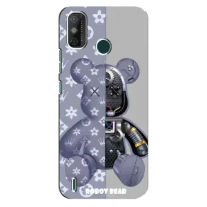 Силіконовий чохол для TECNO Spark 6 GO (KE5) (Ведмідь Louis Vuitton)