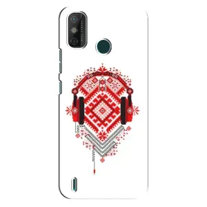 Силиконовый Чехол на TECNO Spark 6 GO (KE5) с картинкой Вышиванки (Модная вышиванка)