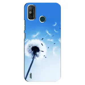 Силиконовый Чехол с одуванчиками на TECNO Spark 6 GO (KE5) (Одуванчик на голубом)