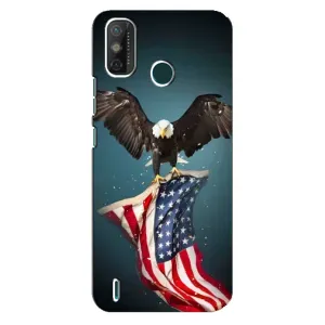 Чехол Флаг USA для TECNO Spark 6 GO (KE5) (Орел и флаг)