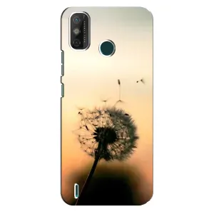 Силиконовый Чехол с одуванчиками на TECNO Spark 6 GO (KE5) (Роздумаханый одуванчик)