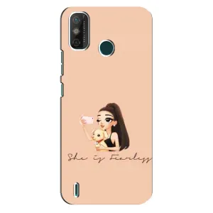 Силіконовый Чохол на TECNO Spark 6 GO (KE5) з картинкой Модных девушек (З собакою)