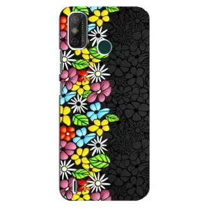 Чехол с Цветами для TECNO Spark 6 GO (KE5) (Яркие цветы)