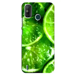Чехол с изображением вкусной еды для TECNO Spark 6 GO (KE5) (Яркий ЛАЙМ)