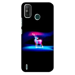 Силиконовый бампер с картинкой животных для TECNO Spark 6 GO (KE5) (Яркий олень)