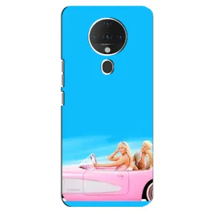 Силиконовый Чехол Барби Фильм на TECNO Spark 6 (Барби и Кен)