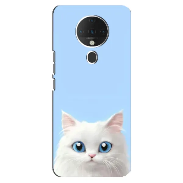 Чехол с рисунком «Белый кот» для TECNO Spark 6 Чехол с рисунком «Белый кот» для TECNO Spark 6